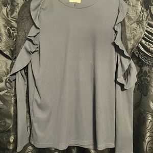Large Sophie Rue long sleeved gray shirt
